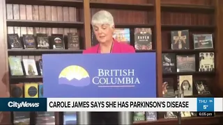 Carole James says she has Parkinson's disease