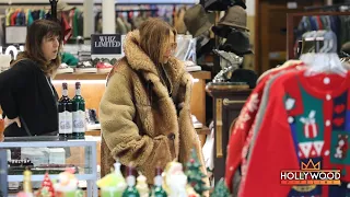 JLo Shopping at American Rag in Los Angeles