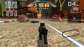 Scud Race Plus - Sega Model 3 - Super Beginner - "Cat" - Grand Prix Mode - Full Race