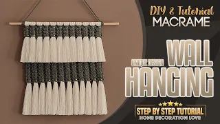 Macrame Wall Hanging | DIY Wall Decor | step by step tutorial