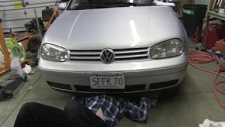 VW MK4 How to open a stuck hood...with NO tools!!! Amazing! Also Honda CRV.