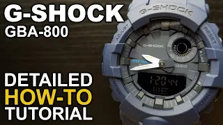 GShock GBA-800 - Detailed How-To Tutorial on module 5554