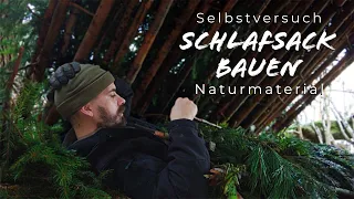 Survival Skills | Überleben im Wald | "Schlafsack" bauen | Selbstversuch