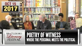 Brattleboro Literary Festival: Poetry of Witness Panel (2017)