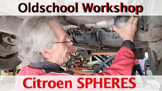 Citroen C5 hydropneumatic suspension problem, spheres regeneration ENG + FR SUB