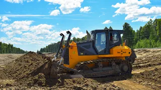 Бульдозер D10 ДСТ-Урал. Работа / Bulldozer D10 DST-Ural. Work.