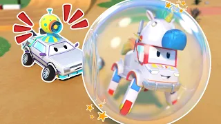 Hooray! Unicorn Truck bursts Dr Zig’s BUBBLES | Rescue show | Summer Holidays | Beach Party Cartoon