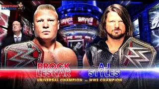 SURVIVOR SERIES | BROCK LESNAR | AJ STYLES PROMO