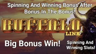 BUFFALO LINK - Big Bonus Win! 💰 Bonus After Bonus In The Bonus! Spinning And Winning...🚂💵💵💵