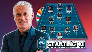 FRANCE PREDICTED LINEUP EURO 2024 WITH (4-2-1-3) FORMATION