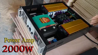 2000 Watt High Power Amplifier +Turbo 18 inch Subwoofer box Test