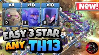 Th13 Golem Bowler Witch Attack With 10 Zap Spell | TH13 War Attack Strategy | Clash of Clans