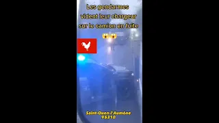 Les gendarmes tirent sur un Poids lourd qui force un barrage