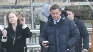 Dominic West The Crown Season 6 Queen Mother's Funeral FILMING.