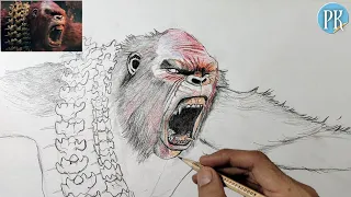 How to draw skar king || godzilla x kong: the new empire || outline and coloring