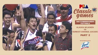 PBA Classic Games: 1995 Commissioner's Cup Finals | Alaska vs. Sunkist | Sept. 5 1995 (PART 2)