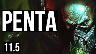 URGOT vs GANGPLANK (TOP) | Penta, 15/1/5, Legendary, 500+ games | NA Grandmaster | v11.5