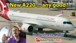 Qantas A220 Business Class | Reviewing the newest jet in the Qantas fleet