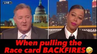 She pulls the RACE CARD…. INSTANT REGRET🤣