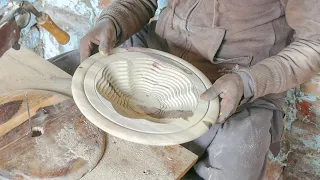 Amazing Folding Wooden Fruit Basket Making