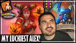 MY LUCKIEST ALEX EVER!!! - Hearthstone Battlegrounds