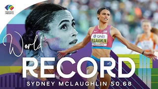 50.68! SYDNEY SMASHES 400M HURDLES WORLD RECORD | World Athletics Championships Oregon 22