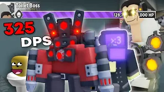 Can Titan Speakerman and TV Man BEAT Toliet Boss? - Tower Defense Simulator