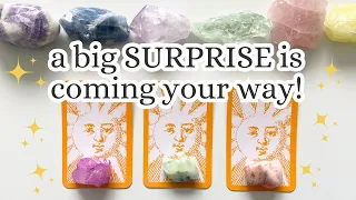 😮⚡️a BIG SURPRISE is coming your way! WHAT IS IT? 💫🐬✨🌷Pick-a-card tarot reading