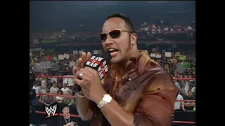 WWF Monday Night Raw - The Rock Promo; The Big Slow (1999-08-09)