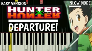 [Easy Piano Tutorial] Departure! - Hunter x Hunter 2011 OP  - Natzpiano