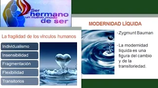 La MODERNIDAD LÍQUIDA de Zygmunt Bauman  y la Vida Consagrada.