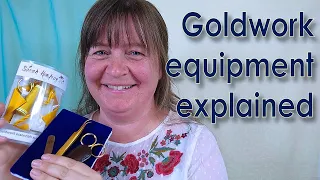 Goldwork embroidery equipment explained.