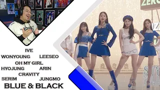 HYOJUNG(효정), ARIN(아린), WONYOUNG(장원영), LEESEO(이서), SERIM(세림), JUNGMO(정모) - "BLUE & BLACK" | REACTION