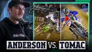 "He just BIG D!!KED ELI" Billy Bolt gives he take on Eli Tomac vs Jason Anderson in Supercross!