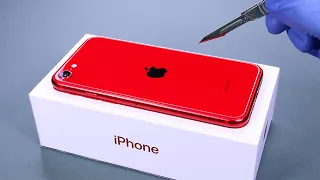 iPhone SE 2020 (Red Edition) Unboxing - ASMR