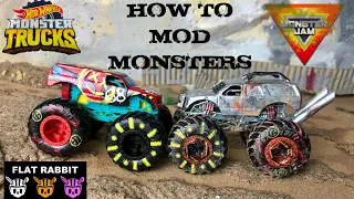 How to Custom Mod Hot Wheels Monster Trucks For Diecast Racing. Monster Jam