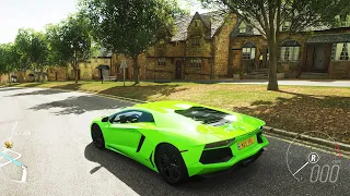 Lamborgini Aventador WP - Forza Horizon 4 + Logitech G920 Gameplay