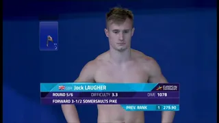 1m SPRINGBOARD MEN - FINAL -  European Championships - Glasgow 2018 - Dives 5 & 6
