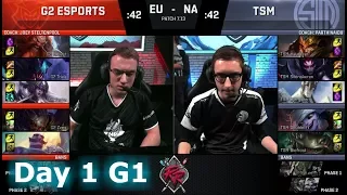 TSM vs G2 eSports | Day 1 of NA vs EU Rift Rivals 2017 LoL | TSM vs G2 #RiftRivals