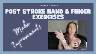 Post stroke hand and finger exercises (DAY 12- Thumbs up electrical stimulation)