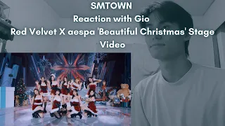 SMTOWN Reaction with Gio Red Velvet X aespa 'Beautiful Christmas' Stage Video