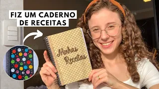 PERSONALIZEI MEU CADERNO DE RECEITAS ✨ Passo a passo completo e detalhado