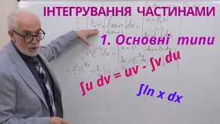 ІЧ04. Інтегрування частинами -1. Основні типи інтегралів, що беруться частинами.