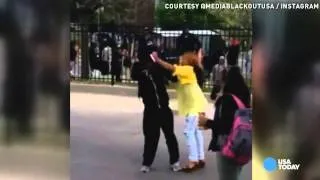 Watch mom snatch masked son from Baltimore protest