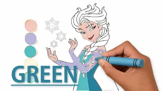 How to Draw ELSA from FROZEN for Kids! Easy Disney Drawings & Art