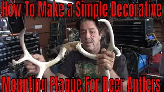 How To Mount Deer Antlers With Basic Tools - DIY