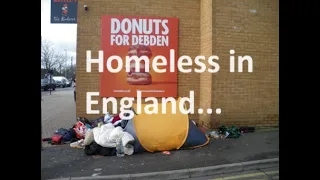 English people living on the streets, while foreigners  are given hotel rooms or council houses