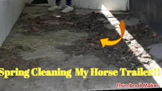 Spring Cleaning My Horse Trailer// Deep Cleaning