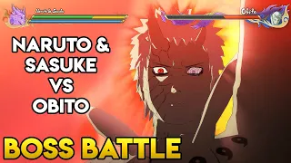 Naruto & Sasuke Vs Obito BOSS BATTLE + Secret Factor