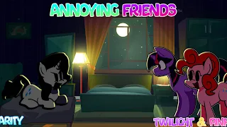 ANNOYING FRIENDS | Rarity VS Twilight & Pinkie | FNF Cover